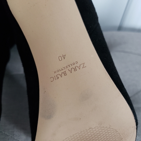 Zara Leather Mid-Calf Leather Ankle Boot - Picture 8 of 8